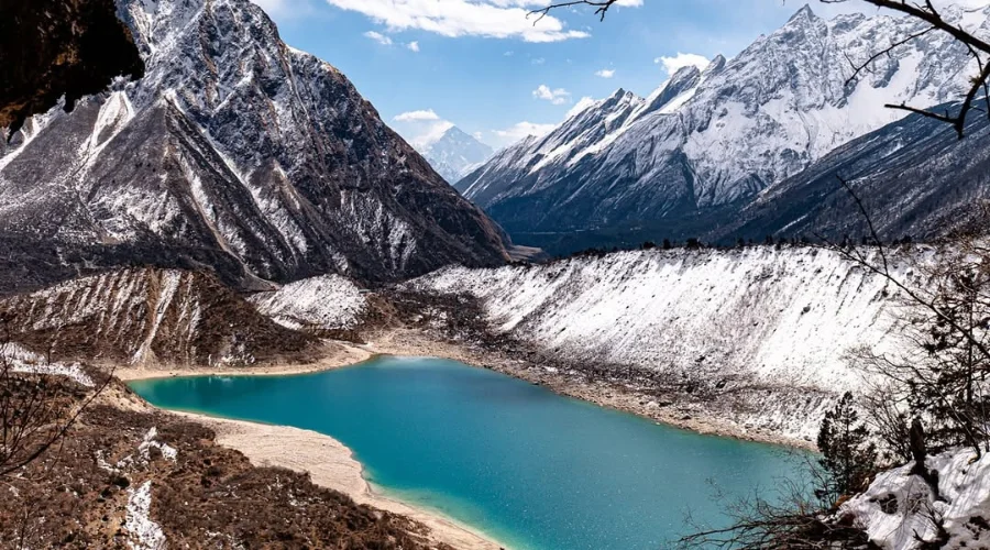 Birendra Lake, high up at Manaslu Region: Manaslu Circuit Trek