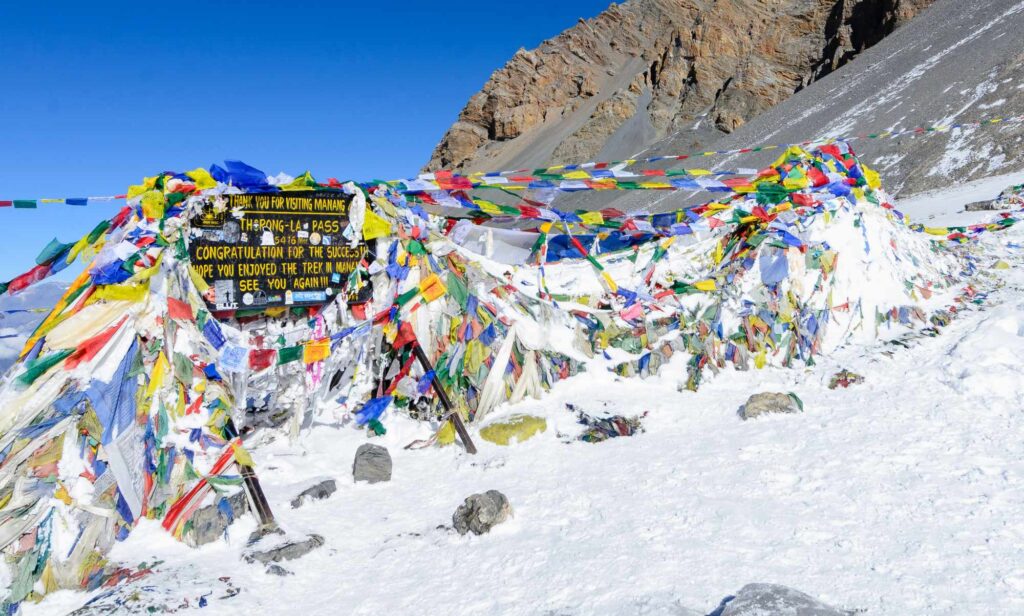 Thorong La Pass Camp in Winter