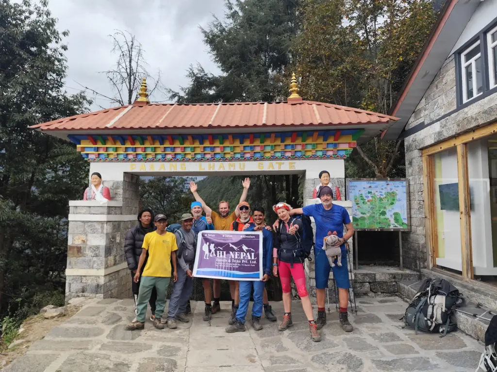 Hi Nepal Travels and Treks Team in Gokyo Lake