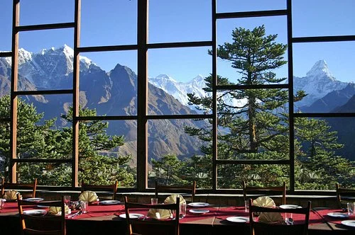A beautiful mountain view from Hotel Everest View