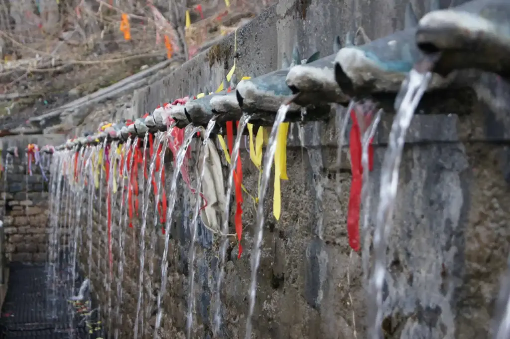108 waterspouts in Muktinath Temple Nepal