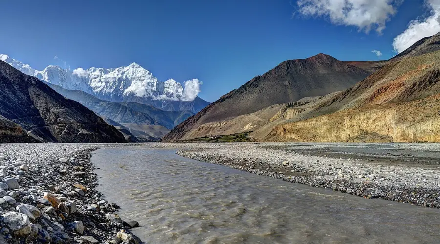 Kali Gandaki River in Kagbeni
