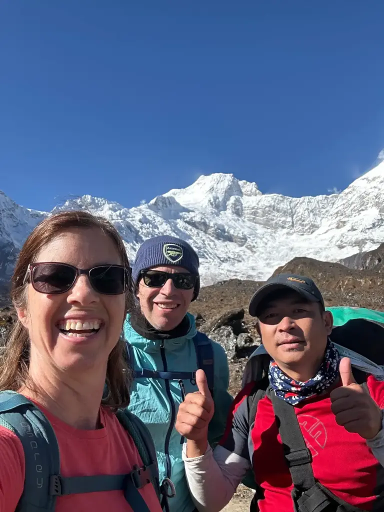 Our Guide with Trekkers in Manaslu Circuit Trek