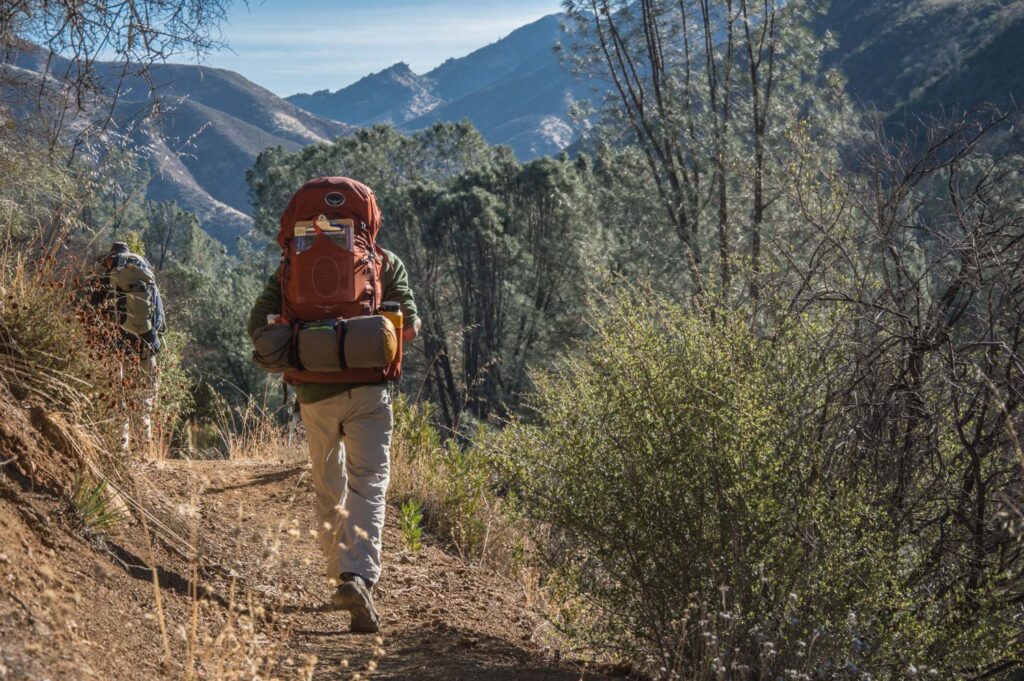 A man hiking through forest - Multi day hiking in Nepal